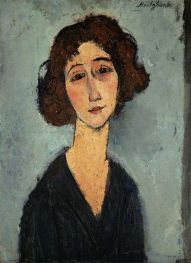 Junge Frau, c.1917 von Modigliani | Giclée-Kunstdruck