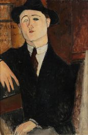 Paul Guillaume sitzend, 1916 von Modigliani | Kunstdruck