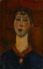 Porträt Frau Dorival, c.1916 von Modigliani | Leinwand Kunstdruck