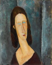 Blaue Augen (Porträt von Jeanne Hébuterne) | Modigliani | Gemälde Reproduktion