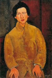 Porträt von Chaim Soutine, 1916 von Modigliani | Leinwand Kunstdruck