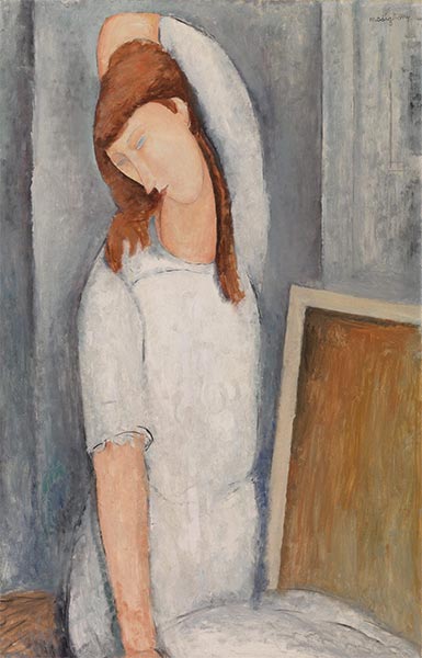 Portrait of Jeanne Hébuterne, Left Arm behind Head, 1919 | Modigliani