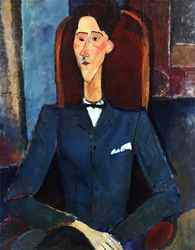 Porträt von Jean Cocteau, 1916 | Modigliani | Giclée Leinwand Kunstdruck