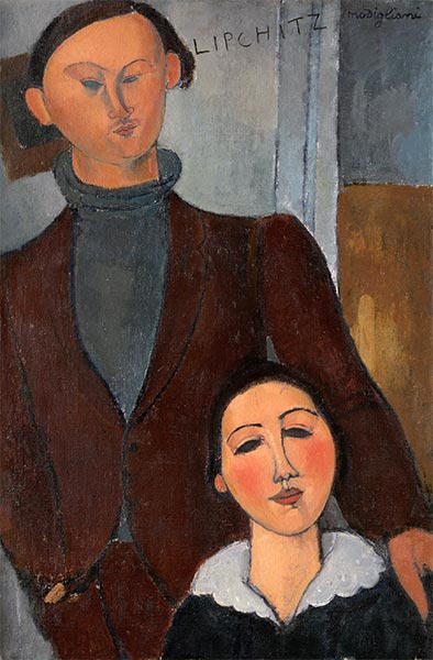 Jacques und Berthe Lipchitz, 1916 | Modigliani | Giclée Leinwand Kunstdruck