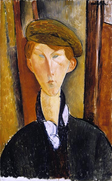 Modigliani | Young Man with a Cap, 1919 | Giclée Canvas Print