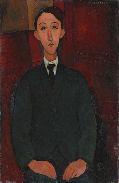 Porträt des Malers Manuel Humbert, 1916 | Modigliani | Giclée Leinwand Kunstdruck