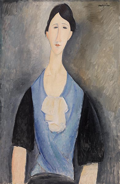 Young Woman in Blue, 1919 | Modigliani