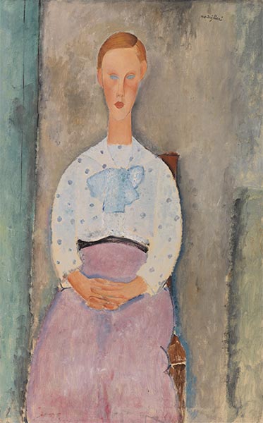 Girl with a Polka-Dot Blouse, 1919 | Modigliani
