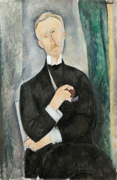Modigliani | Porträt von Roger Dutilleul, n.d. | Giclée Leinwand Kunstdruck