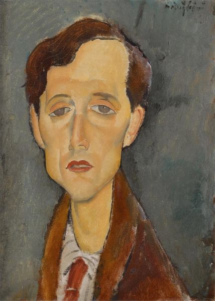 Modigliani | Frans Hellens, 1919 | Giclée Leinwand Kunstdruck