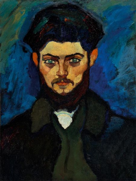 Porträt von Maurice Drouard, 1909 | Modigliani | Giclée Leinwand Kunstdruck