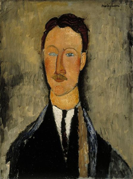 Portrait of the Artist Léopold Survage, 1918 | Modigliani | Giclée Canvas Print
