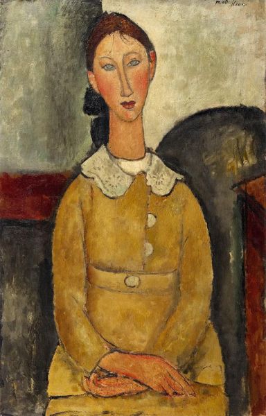 Modigliani | Girl in Yellow Dress, 1917 | Giclée Canvas Print