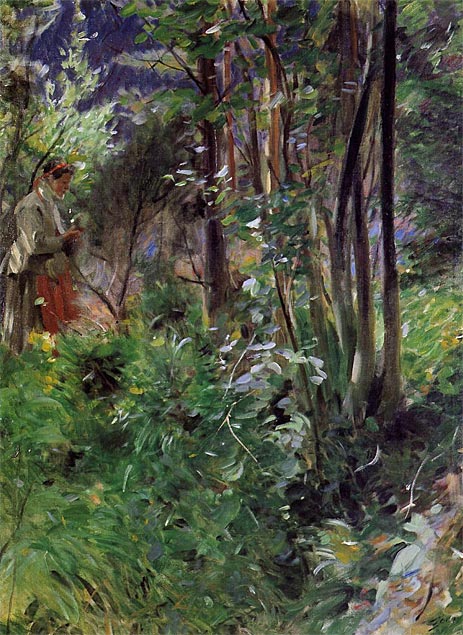 A Woman in a Forest, 1907 | Anders Zorn | Giclée Leinwand Kunstdruck