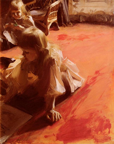 Anders Zorn | Portrait of the Daughters of Ramon Subercasseaux, 1892 | Giclée Canvas Print