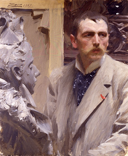 Self-Portrait, 1889 | Anders Zorn | Giclée Canvas Print
