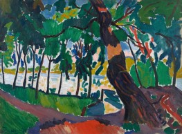 Tree, Landscape on River Bank, 1880-1954 | André Derain