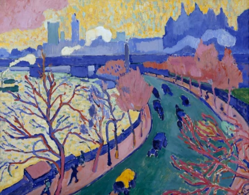 Charing Cross Bridge in London, 1906 | André Derain | Giclée Canvas Print