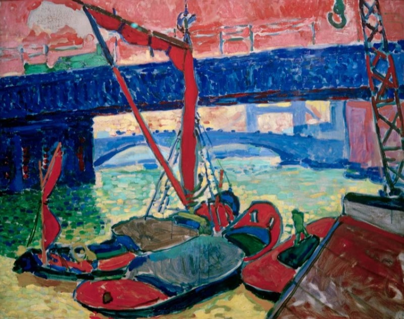 Boats on the Thames (Southwark Bridge), 1907 | André Derain | Giclée Canvas Print