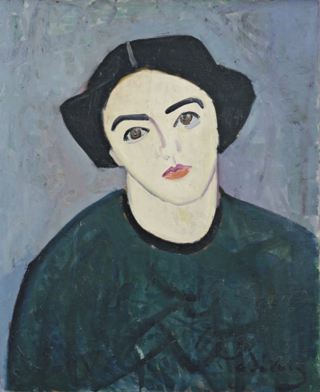 Madame Derain in Green, 1907 | André Derain | Giclée Canvas Print