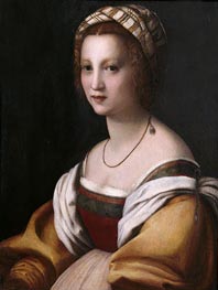 Porträt einer Frau, c.1514 von Andrea del Sarto | Leinwand Kunstdruck