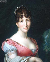 Porträt von Hortense de Beauharnais, Königin von Holland, 1808 von Girodet de Roussy-Trioson | Leinwand Kunstdruck