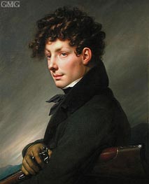Girodet de Roussy-Trioson | Portrait of a Young Man as a Hunter | Giclée Canvas Print