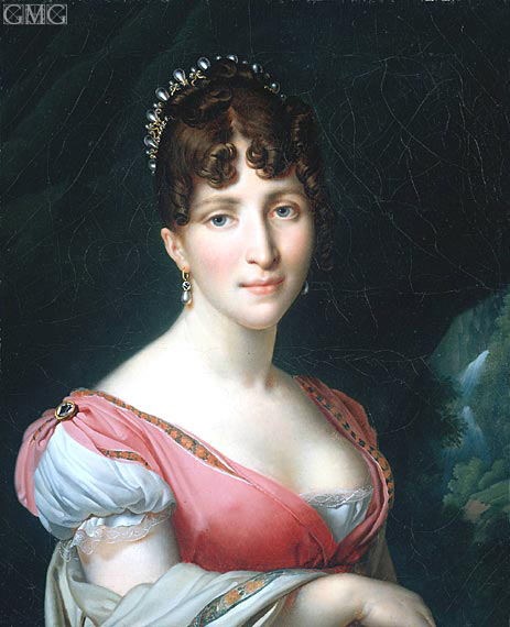 Hortense de Beauharnais, 1808 | Girodet de Roussy-Trioson | Giclée Canvas Print