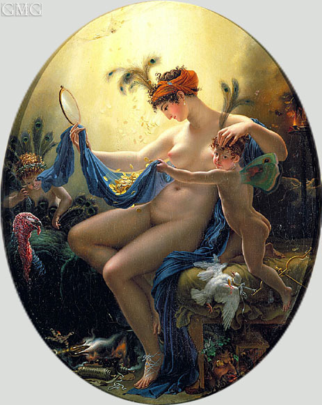 Portrait of Mlle Lange as Danae, 1799 | Girodet de Roussy-Trioson