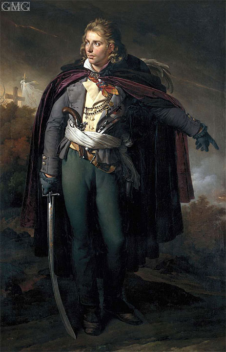 Girodet de Roussy-Trioson | Portrait of Jacques Cathelineau commander of the Vendee, c.1816/24 | Giclée Canvas Print