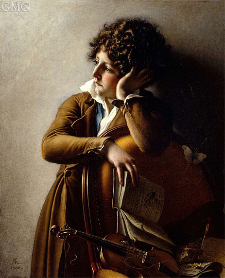 Girodet de Roussy-Trioson | Portrait of Benoit-Agnes Trioson, 1800 | Giclée Canvas Print