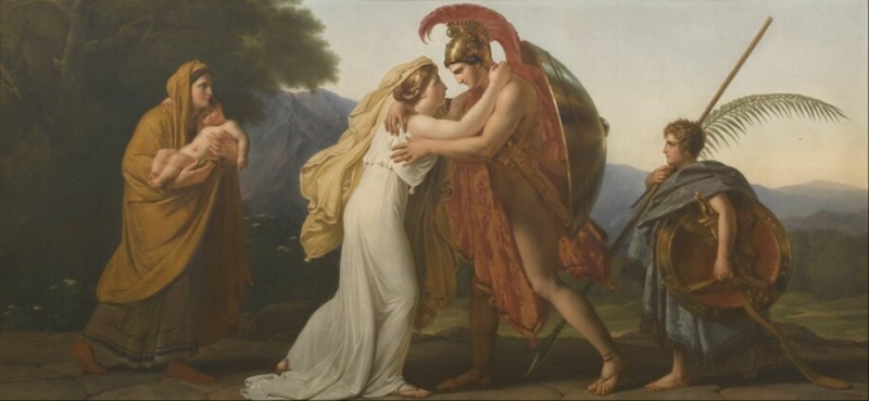 The Return of the Warrior, 1813-1814 | Girodet de Roussy-Trioson | Giclée Canvas Print