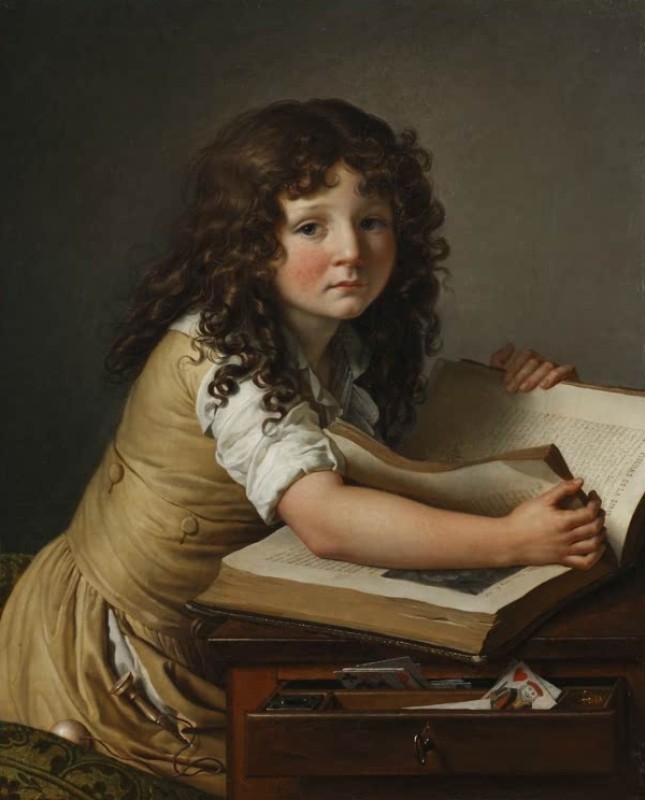 Benoît Agnès Trioson with a Book, 1797 | Girodet de Roussy-Trioson | Giclée Canvas Print