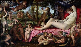 Der Schlaf der Venus, Undated von Annibale Carracci | Leinwand Kunstdruck