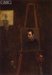 Self-Portrait, c.1604 von Annibale Carracci | Leinwand Kunstdruck