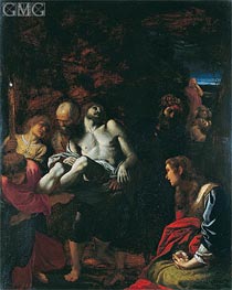 Das Begräbnis Christi, 1595 von Annibale Carracci | Leinwand Kunstdruck