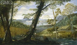 River Landscape, c.1590 by Annibale Carracci | Canvas Print