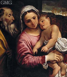 The Holy Family, c.1589 by Annibale Carracci | Canvas Print