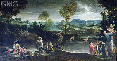Fishing, c.1585/88 | Annibale Carracci | Giclée Canvas Print