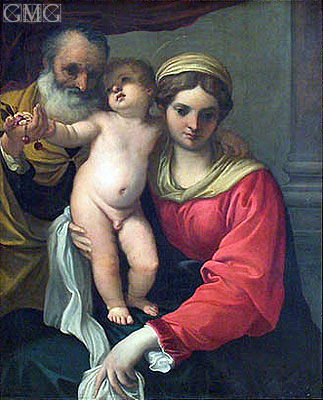 Virgin with Cherries, c.1593 | Annibale Carracci | Giclée Canvas Print