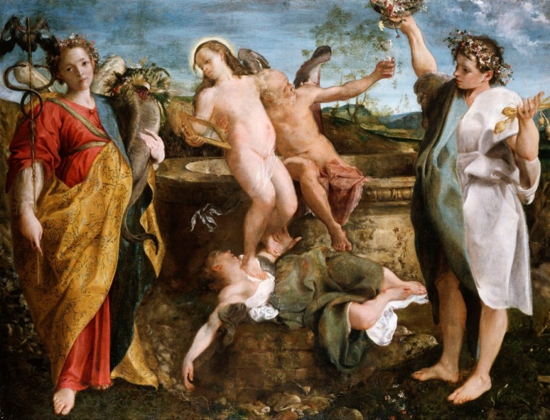 An Allegory of Truth and Time, c.1584/85 | Annibale Carracci | Giclée Canvas Print