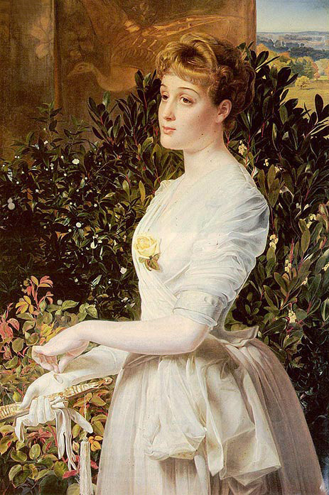 Portrait Of Julia Smith Caldwell, c.1890 | Sandys | Giclée Canvas Print