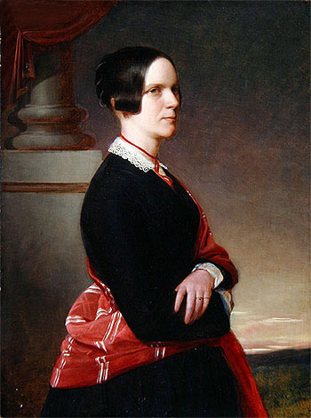 Portrait of Mrs. Sandys, the Artist's Mother, c.1845/50 | Sandys | Giclée Leinwand Kunstdruck