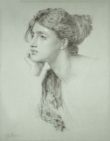 Sandys | Woman's Head, undated | Giclée Papier-Kunstdruck