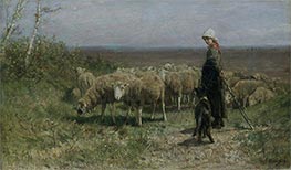 Anton Mauve | Shepherdess | Giclée Paper Print