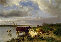 Landscape with Cattle, c.1880 by Anton Mauve | Canvas Print