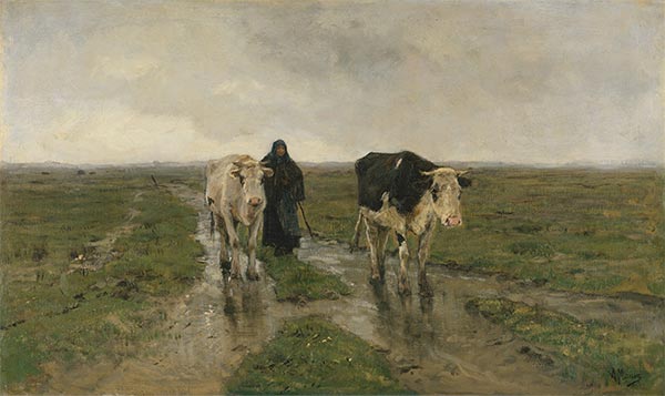 Weide wechseln, c.1880 | Anton Mauve | Giclée Leinwand Kunstdruck
