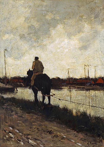 The Tow-Path, c.1868/78 | Anton Mauve