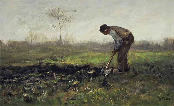 Feldarbeit, c.1855/88 | Anton Mauve | Giclée Leinwand Kunstdruck