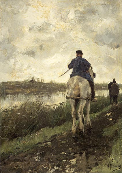 The Tow-Path, c.1868/78 | Anton Mauve